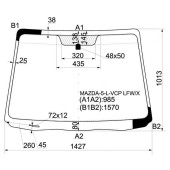 Стекло лобовое в клей MAZDA 5 / PREMACY 05-10 <b>XYG MAZDA-5-L-VCP LFW/X</b>