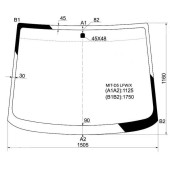 Стекло лобовое в клей MITSUBISHI DELICA D5 07- <b>XYG MIT-D5 LFW/X</b>