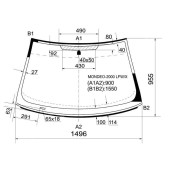 Стекло лобовое в клей FORD MONDEO 00-07 4 / 5D HBK / WGN <b>XYG MONDEO-2000 LFW/X</b>