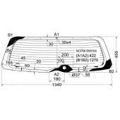 Стекло заднее (крышка багажника) с обогревом TOYOTA SUCCEED 02- <b>XYG NCP58 RW/H/X</b>