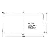 Стекло лобовое в резинку ISUZU ELF350 CABOVER TRUCK (STANDARD BODY) 84-92 <b>XYG NHR LFW</b>