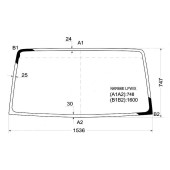 Стекло лобовое в клей ISUZU ELF Cabover NKR 66Е Standart 1,5 т-н 2D Truck (92- ) / Baw Fenix 33462 ( <b>XYG NKR66E LFW/X</b>