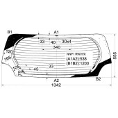 Стекло заднее (крышка багажника) с обогревом TOYOTA PORTE 04- <b>XYG NNP1 RW/H/X</b>
