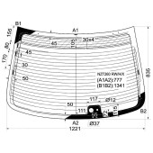 Стекло заднее с обогревом TOYOTA PREMIO / ALLION 07- <b>XYG NZT260 RW/H/X</b>