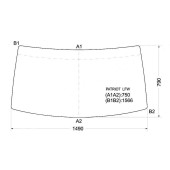 Стекло лобовое в резинку UAZ PATRIOT 2003- <b>XYG PATRIOT LFW</b>