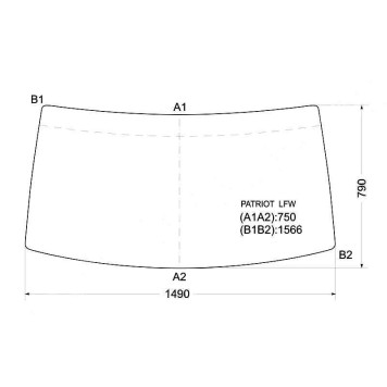 Стекло лобовое в резинку UAZ PATRIOT 2003- <b>XYG PATRIOT LFW</b>