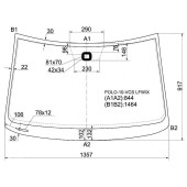 Стекло лобовое в клей VOLKSWAGEN POLO 10- <b>XYG POLO-10-VCS LFW/X</b>