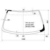 Стекло лобовое в клей NISSAN PRESEA 95-99 <b>XYG PR11-96 LFW/X</b>