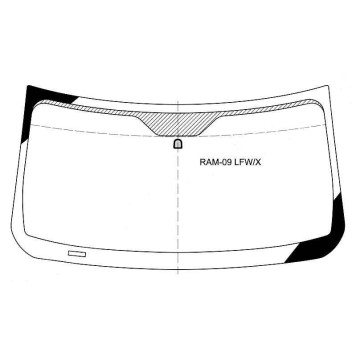Стекло лобовое в клей DODGE RAM PICKUP 4D (CREW CAB) 2009- <b>XYG RAM-09 LFW/X</b>