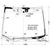 Стекло лобовое с обогревом щеток в клей HONDA ODYSSEY 03-08 <b>XYG RB1-R-PS LFW/H/X</b>