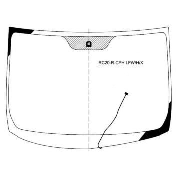 Стекло лобовое с обогревом щеток в клей TOYOTA ALPHARD 02-08 <b>XYG RC20-R-CPH LFW/H/X</b>