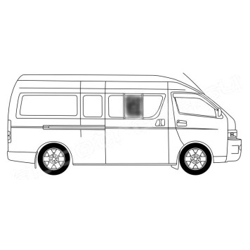 Стекло кузова переднее правое N2 TOYOTA HIACE / QUANTUM VAN 4 / 5D (STANDARD) 2005- (левый руль) <b>XYG RH200-ST-L SF/RH2/X</b>