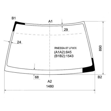 Стекло лобовое в клей NISSAN RNESSA 97-01 <b>XYG RNESSA-97 LFW/X</b>