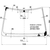 Стекло лобовое с обогревом щеток в клей TOYOTA HARRIER 97-03 <b>XYG RX300-R-1 LFW/H/X</b>