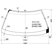 Стекло лобовое в клей TOYOTA MARK II 4D SEDAN 1984 <b>XYG RX70 LFW/X</b>