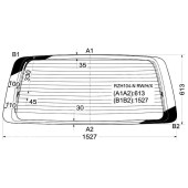 Стекло заднее (крышка багажника) с обогревом TOYOTA HIACE VAN 97- <b>XYG RZH104-N RW/H/X</b>