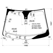 Стекло лобовое в клей VOLVO S40 / V50 SED / WGN \C30 2 DOOR HBK 003-06 <b>XYG S40-03 LFW/X</b>