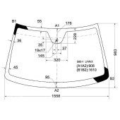 Стекло лобовое в клей VOLVO S80 4D SEDAN 99-2000 <b>XYG S80-1 LFW/X</b>