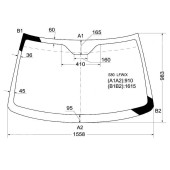 Стекло лобовое в клей VOLVO S80 99- <b>XYG S80 LFW/X</b>