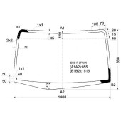 Стекло лобовое в клей HONDA MOBILIO / MOBILIO SPIKE 01-08 <b>XYG SCC-R LFW/X</b>