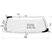 Стекло заднее (крышка багажника) с обогревом SUBARU FORESTER 00-02 <b>XYG SF5A RW/H/X</b>