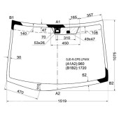 Стекло лобовое в клей HONDA EDIX 2004- <b>XYG SJD-R-CPS LFW/X</b>