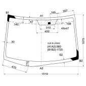 Стекло лобовое в клей HONDA EDIX 04- <b>XYG SJD-R LFW/X</b>
