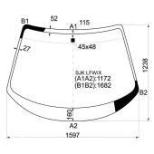 Стекло лобовое в клей HONDA ELYSION 04-13 <b>XYG SJK LFW/X</b>