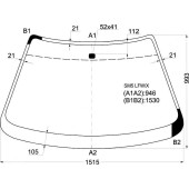 Стекло лобовое в клей HONDA ACCORD INSPIRE / INSPIRE / VIGOR (H / T) 89-95 <b>XYG SM5 LFW/X</b>