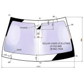 Стекло лобовое в клей MERCEDES BENZ C-CLASS (W205) 2014- <b>XYG SOLAR-W205-VCS LFW/X</b>