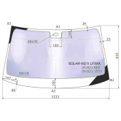 Стекло лобовое в клей MERCEDES-BENZ E-CLASS W211 02-09 4 / 5D <b>XYG SOLAR-W211 LFW/X</b>