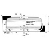 Стекло заднее (крышка багажника) с обогревом KIA SOUL 09- <b>XYG SOUL-1H RW/H/X</b>