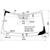 Стекло лобовое в клей KIA SOUL AM 5D HATCHBACK 2009- <b>XYG SOUL-VCP LFW/X</b>