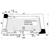 Стекло заднее (крышка багажника) с обогревом KIA SPORTAGE II 06-10 <b>XYG SPORTAGE-06 RW/H/X</b>