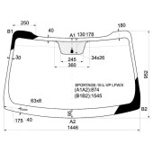 Стекло лобовое в клей KIA SPORTAGE III 10- <b>XYG SPORTAGE-10-L-VP LFW/X</b>