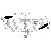 Стекло заднее (крышка багажника) с обогревом KIA SPORTAGE III 10- <b>XYG SPORTAGE-10 RW/H/X</b>