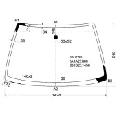 Стекло лобовое в клей HONDA CIVIC 91-95 4D <b>XYG SR4 LFW/X</b>