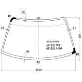 Стекло лобовое в клей TOYOTA CORONA EXIV 89-92 <b>XYG ST183 LFW/X</b>