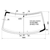 Стекло лобовое в клей VOLKSWAGEN T4 TRANSPORTER / EVROVAN 90- <b>XYG STN-VAN LFW/W/X</b>
