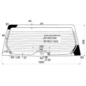 Стекло заднее (крышка багажника) с обогревом SUBARU FORESTER 08- <b>XYG SUB-SH5 RW/H/X</b>