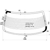 Стекло заднее с обогревом TOYOTA CAMRY GRACIA SEDAN 96- <b>XYG SV200 RW/H/X</b>