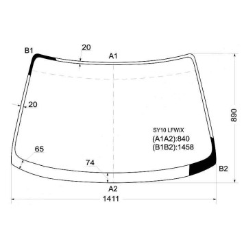 Стекло лобовое в клей NISSAN AD / WINGROAD / SUNNY CALIFORNIA 90-99 <b>XYG SY10 LFW/X</b>
