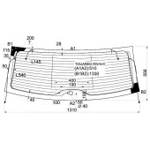 Стекло заднее (крышка багажника) с обогревом VOLKSWAGEN TOUAREG 02-10 <b>XYG TOUAREG RW/H/X</b>