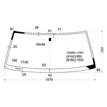 Стекло лобовое в клей TOYOTA TUNDRA PICKUP 00-04 <b>XYG TUNDRA LFW/X</b>