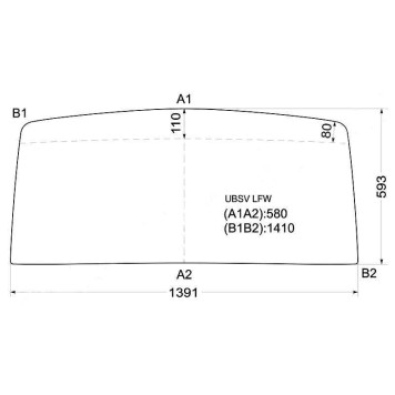 Стекло лобовое в резинку ISUZU BIGHORN TROOPER RODEO VAN 81-91 <b>XYG UBSV LFW</b>
