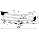 Стекло заднее (крышка багажника) с обогревом TOYOTA COROLLA VERSO II 04-09 <b>XYG VERSO-04 RW/H/X</b>
