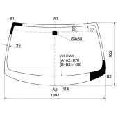 Стекло лобовое в клей NISSAN SKYLINE / STAGEA / INFINITI G35 / 37 01-07 4D <b>XYG VS5 LFW/X</b>