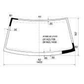 Стекло лобовое в клей MERCEDES BENZ 190 W201 82-84 <b>XYG W190E-82 LFW/X</b>