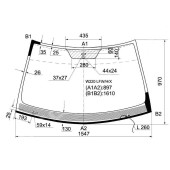 Стекло лобовое с обогревом щеток в клей MERCEDES-BENZ S-CLASS W220 98-03 <b>XYG W220 LFW/H/X</b>