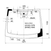 Стекло лобовое в клей MERCEDES-BENZ VANEO W414 01- <b>XYG W414 LFW/X</b>